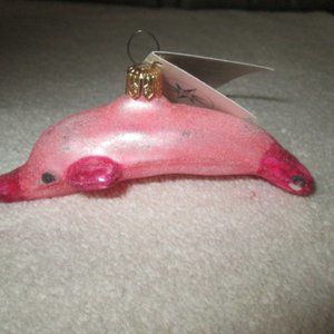 Christopher Radko Christmas Ornament 1998 Dolphin Frost $98-002-0